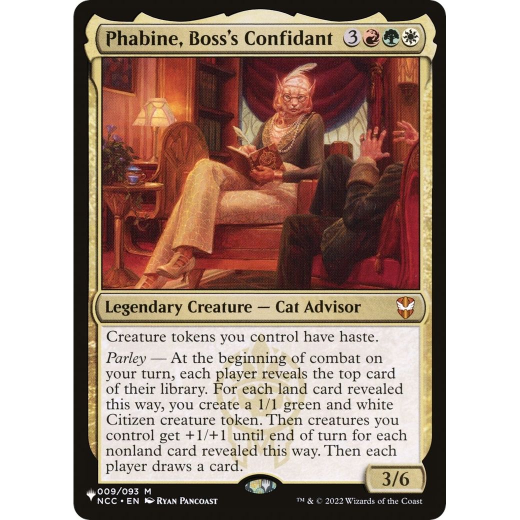 Image for Phabine, Boss's Confidant (009/093) (LIST) - Magic: The Gathering