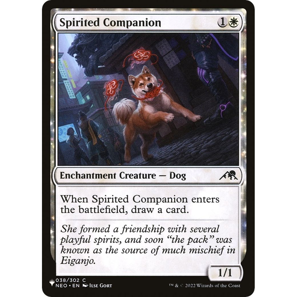 Image for Spirited Companion (038/302) (LIST) - Magic: The Gathering