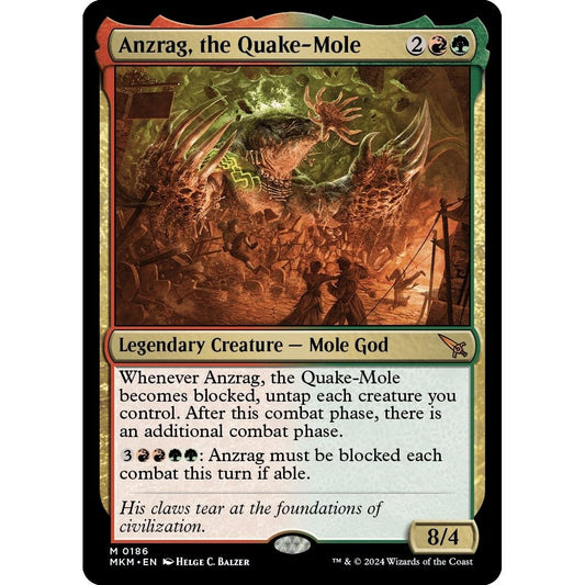 Image for Anzrag, the Quake-Mole (186) (MKM) - Magic: The Gathering