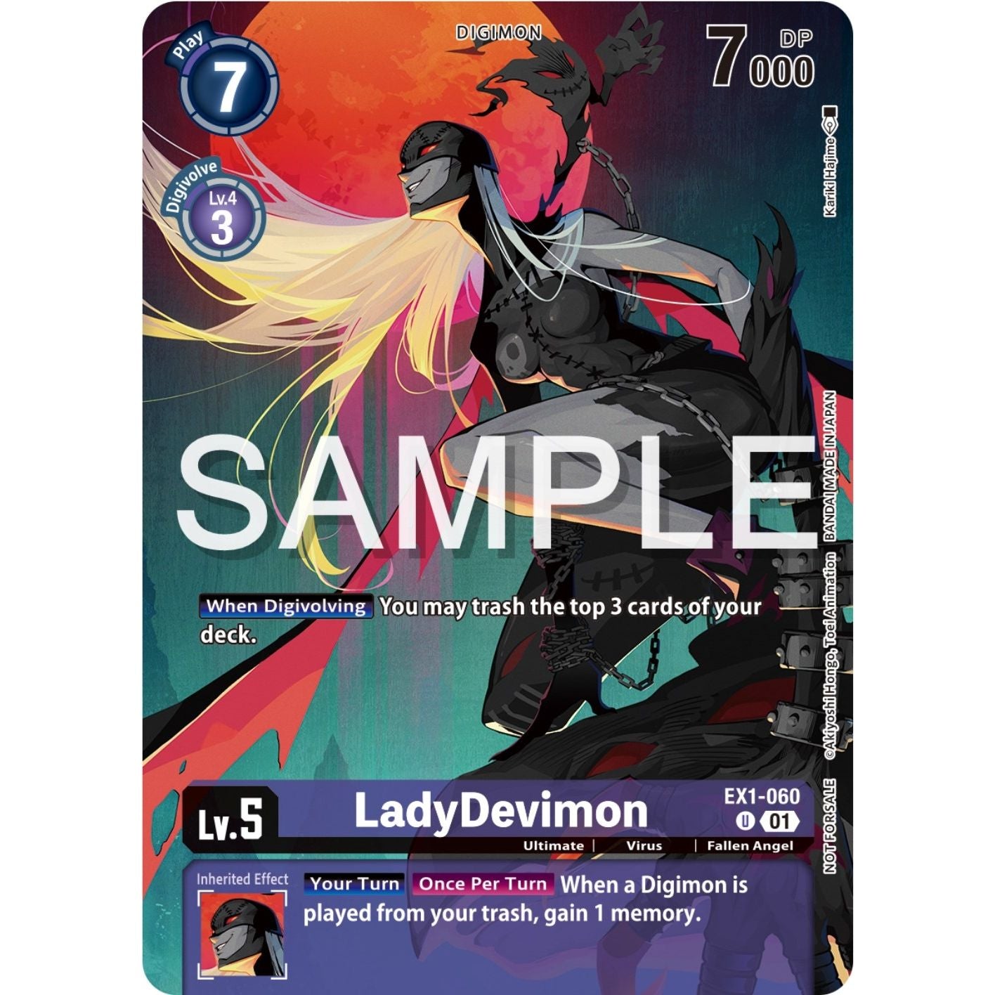Image for LadyDevimon (Digimon Illustration Competition Pack 2023) (EX1-060 U) (EX01) - Digimon Card Game