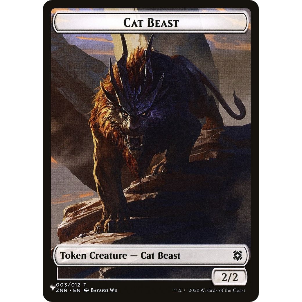 Image for Cat Beast // Shapeshifter (002) Double-Sided Token (3 // 2) (LIST) - Magic: The Gathering