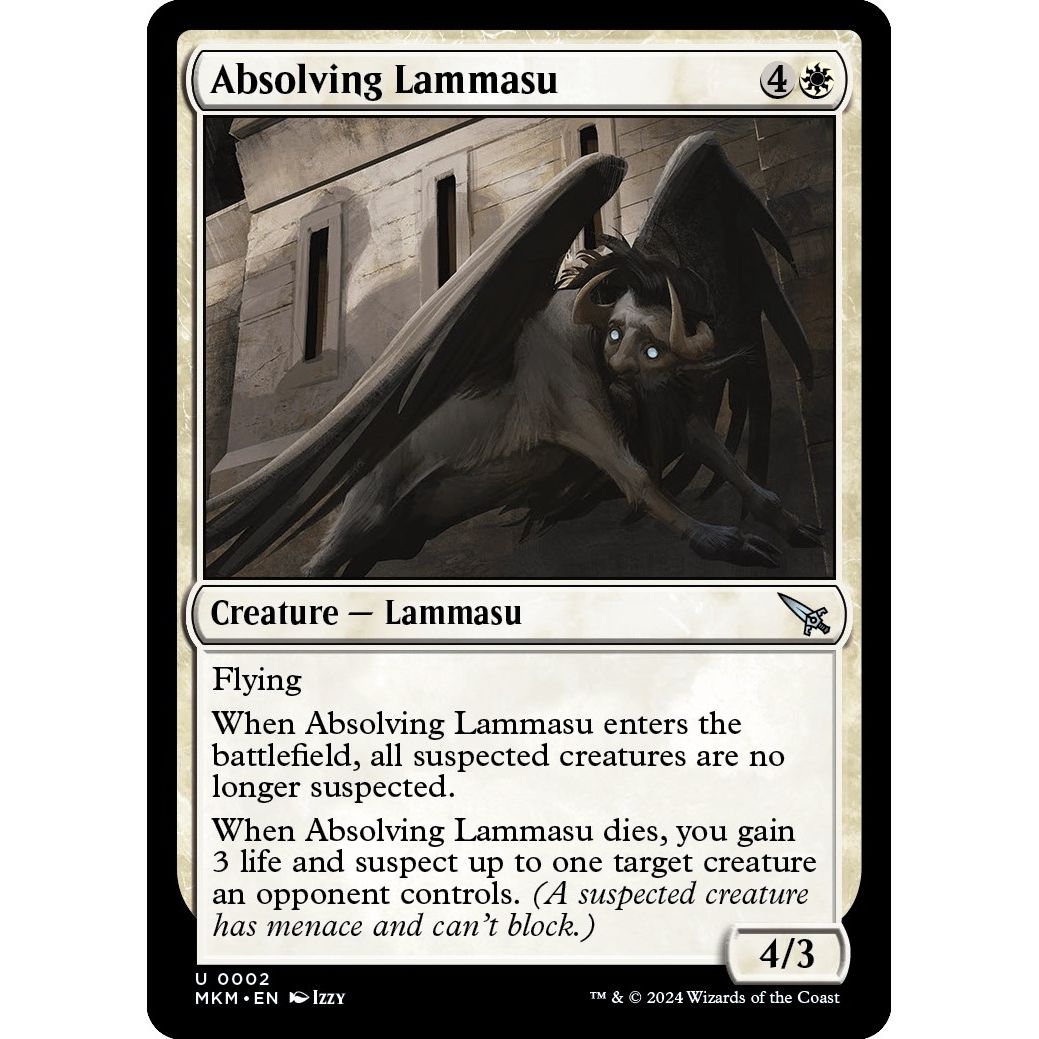 Image for Absolving Lammasu (2) (MKM) - Magic: The Gathering