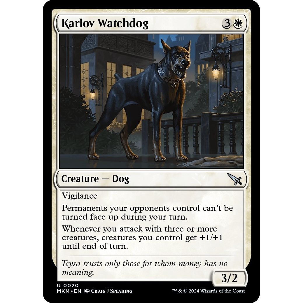 Image for Karlov Watchdog (20) (MKM) - Magic: The Gathering