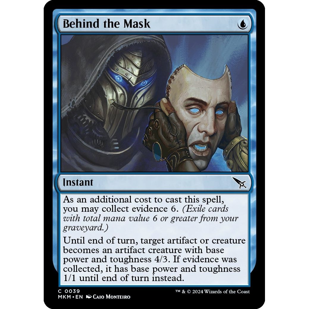 Image for Behind the Mask (39) (MKM) - Magic: The Gathering