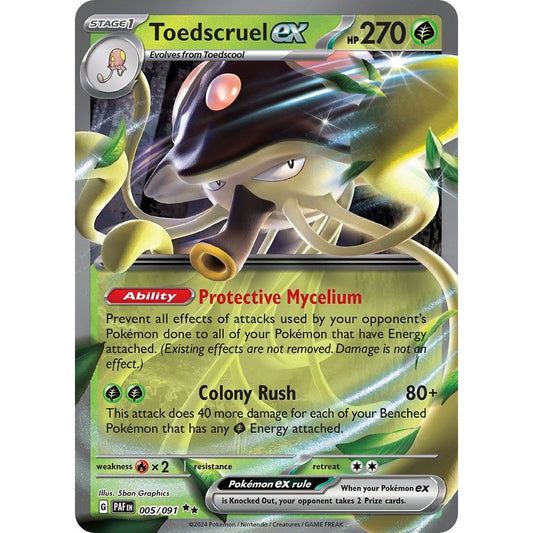 Image for Toedscruel ex (005/091) (PAF) - Pokemon