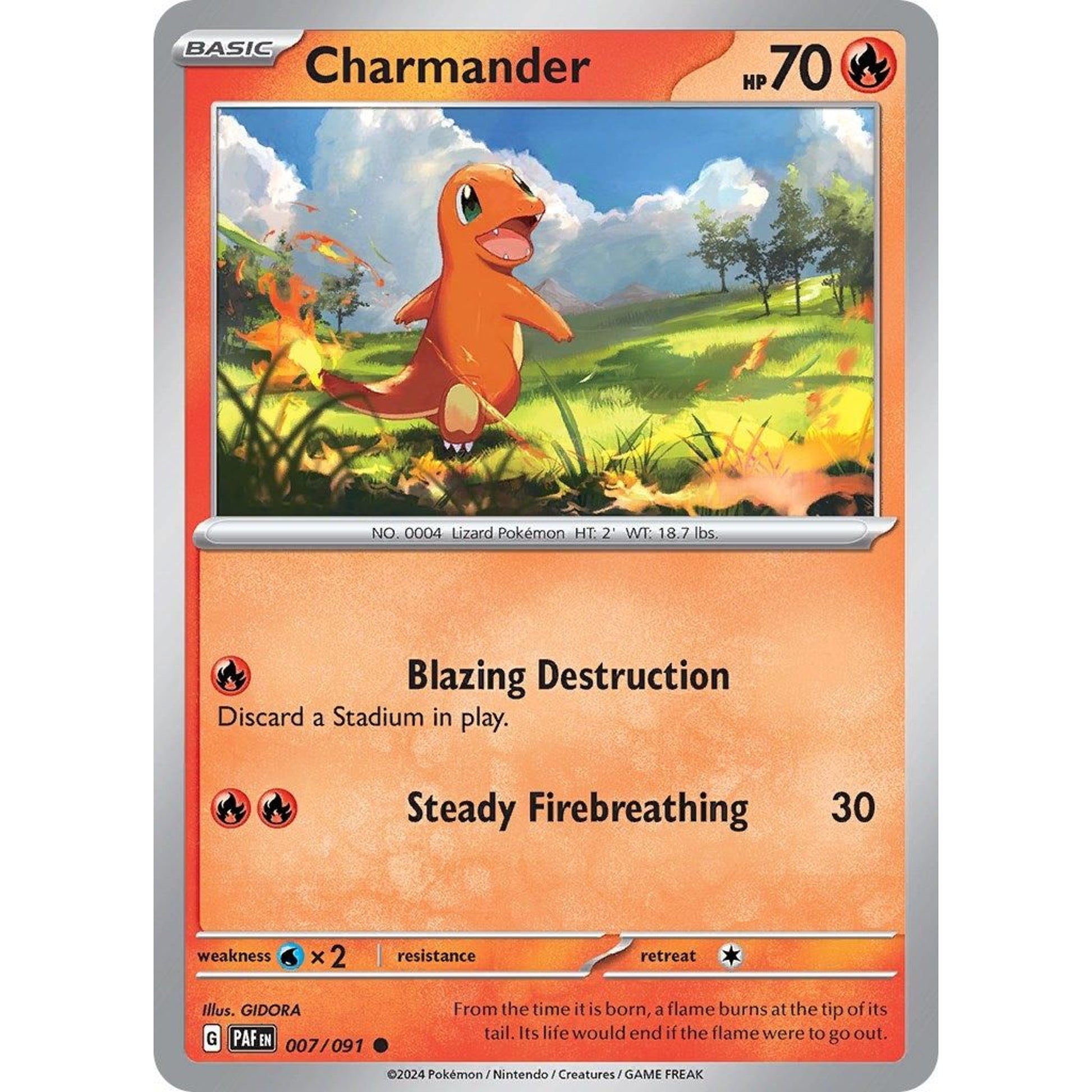 Image for Charmander (007/091) (PAF) - Pokemon
