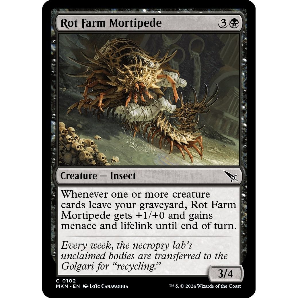 Image for Rot Farm Mortipede (102) (MKM) - Magic: The Gathering