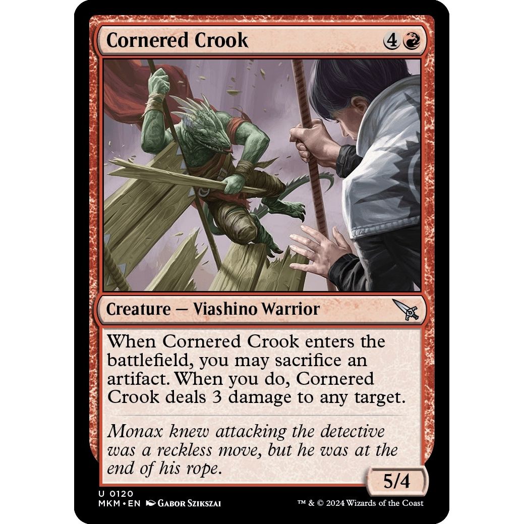 Image for Cornered Crook (120) (MKM) - Magic: The Gathering