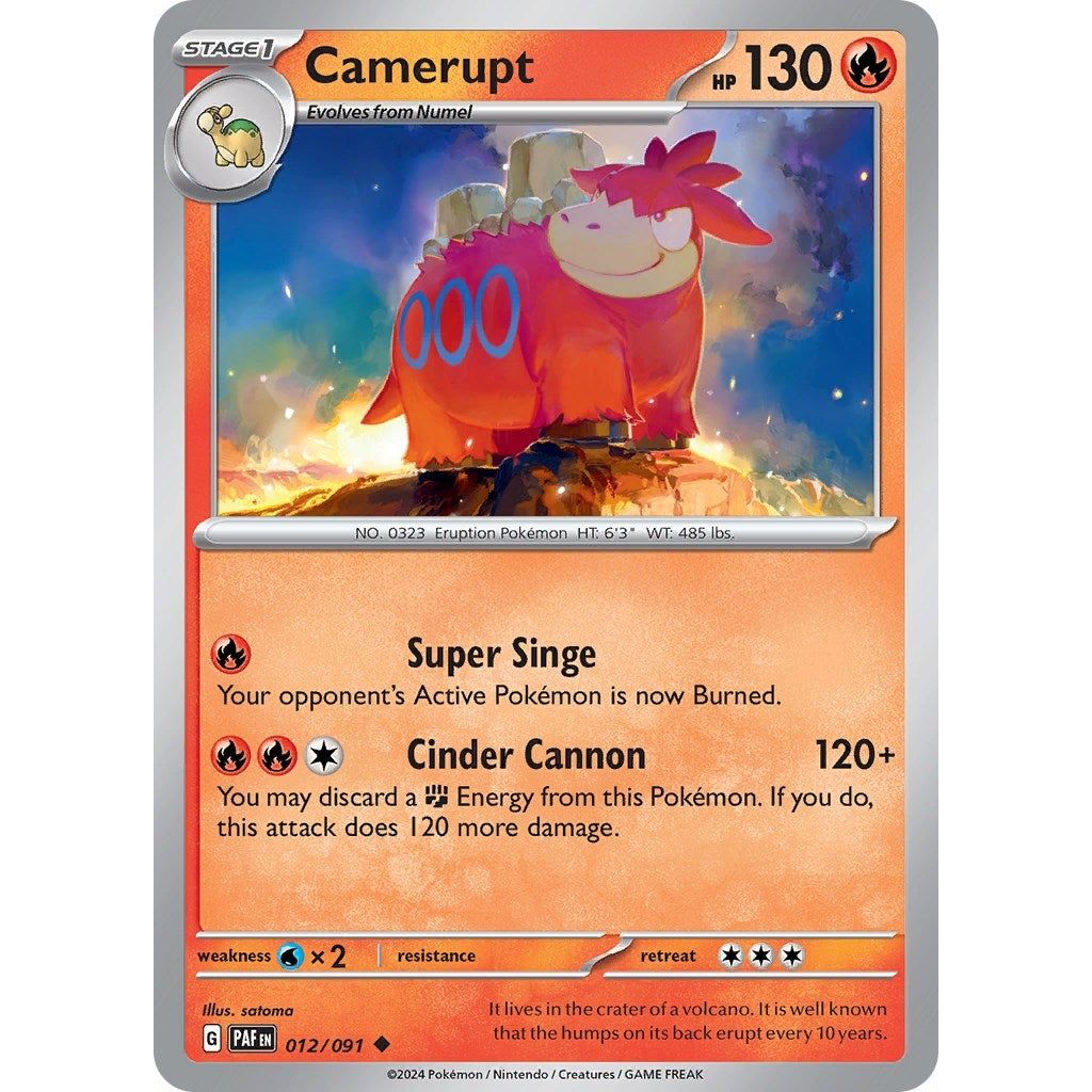 Image for Camerupt (012/091) (PAF) - Pokemon