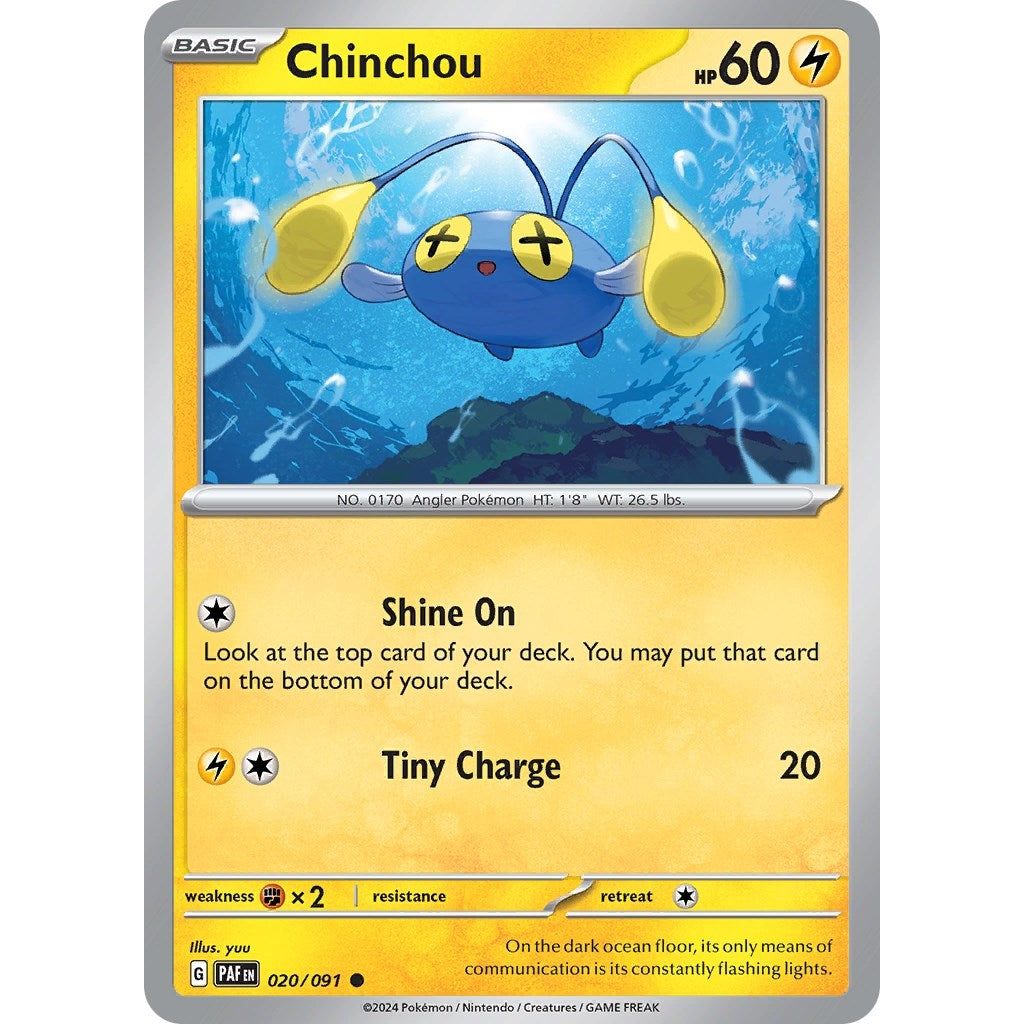 Image for Chinchou (020/091) (PAF) - Pokemon