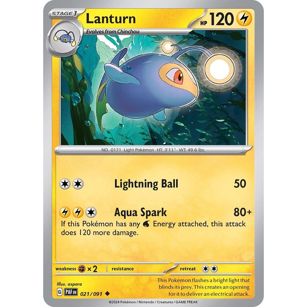 Image for Lanturn (021/091) (PAF) - Pokemon
