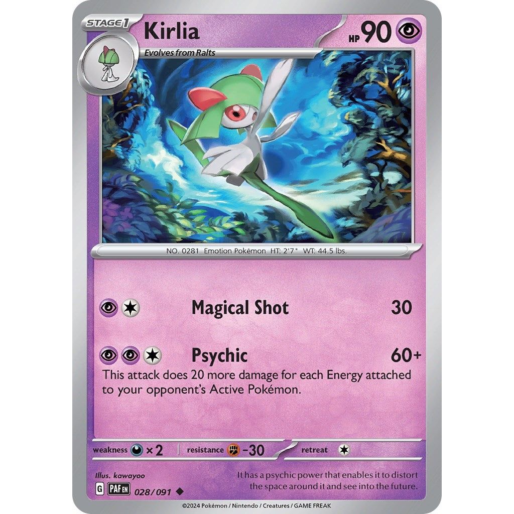 Image for Kirlia (028/091) (PAF) - Pokemon