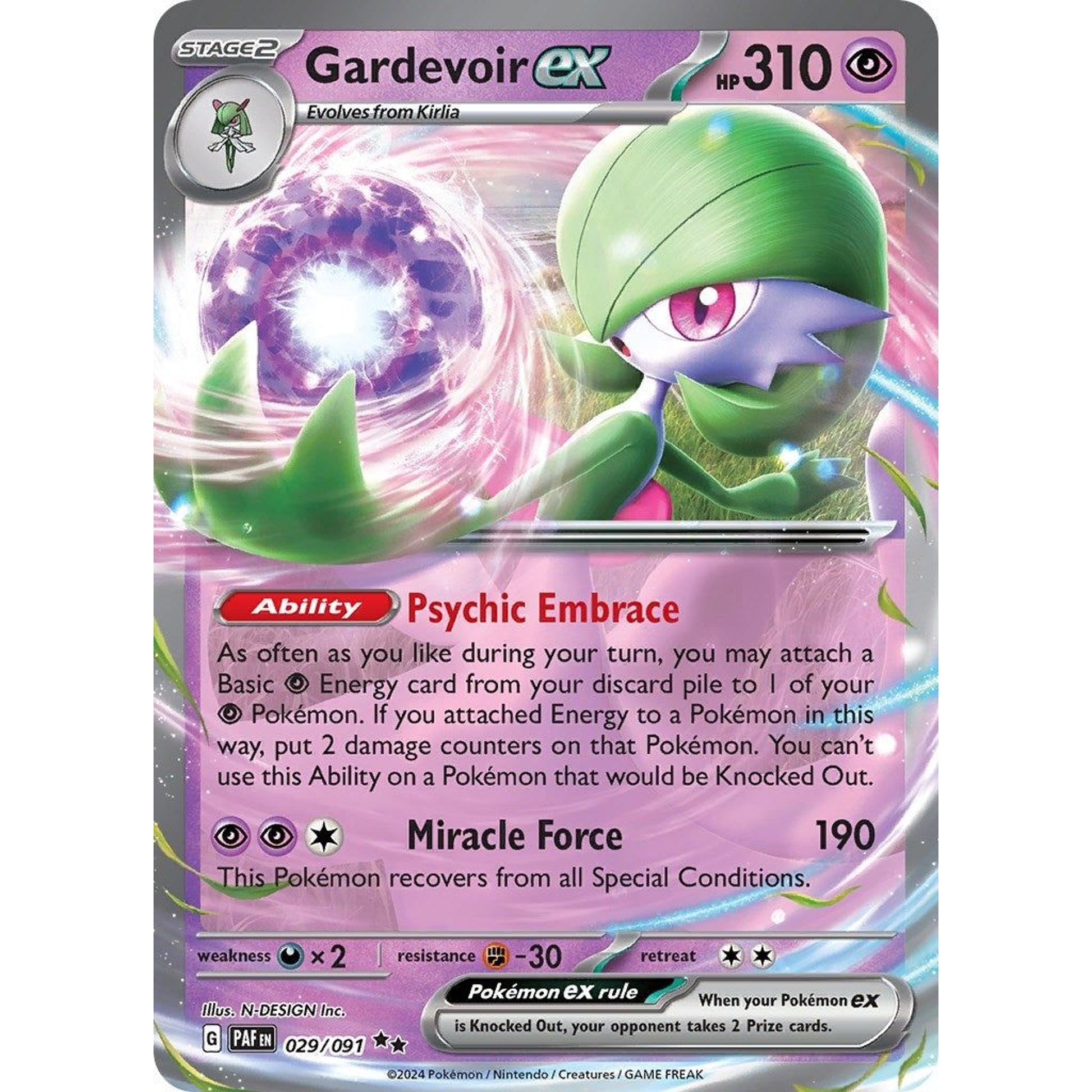 Image for Gardevoir ex (029/091) (PAF) - Pokemon