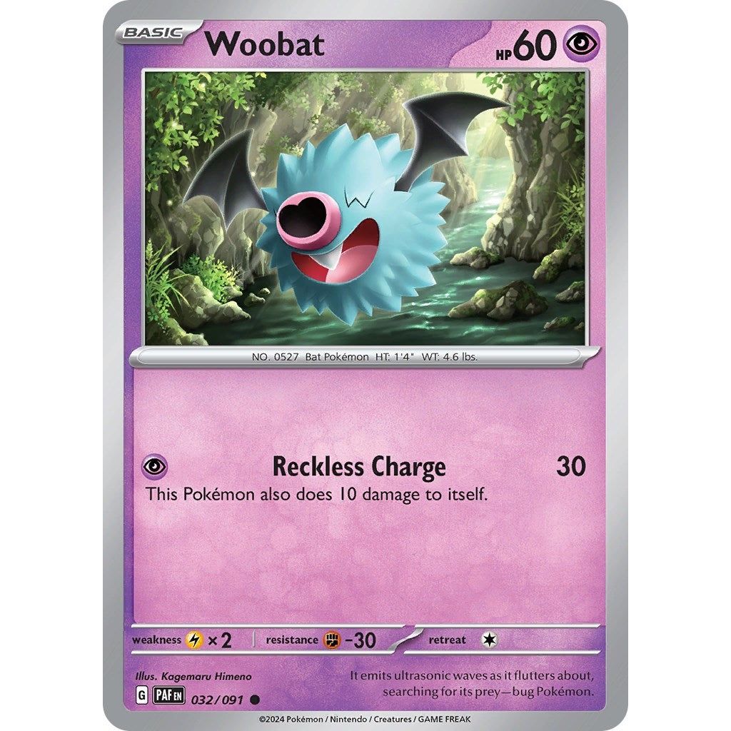 Image for Woobat (032/091) (PAF) - Pokemon