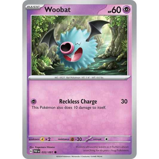Image for Woobat (032/091) (PAF) - Pokemon