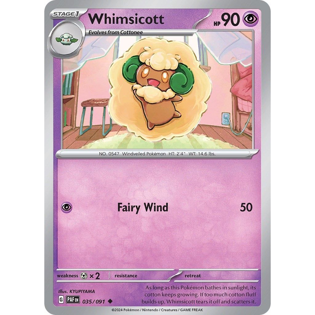 Image for Whimsicott (035/091) (PAF) - Pokemon