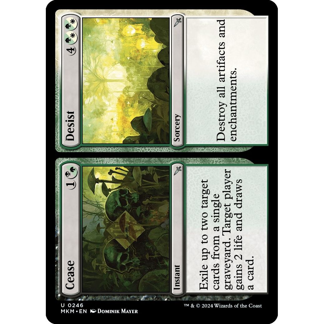 Image for Cease // Desist (246) (MKM) - Magic: The Gathering