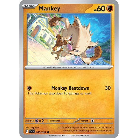 Image for Mankey (045/091) (PAF) - Pokemon