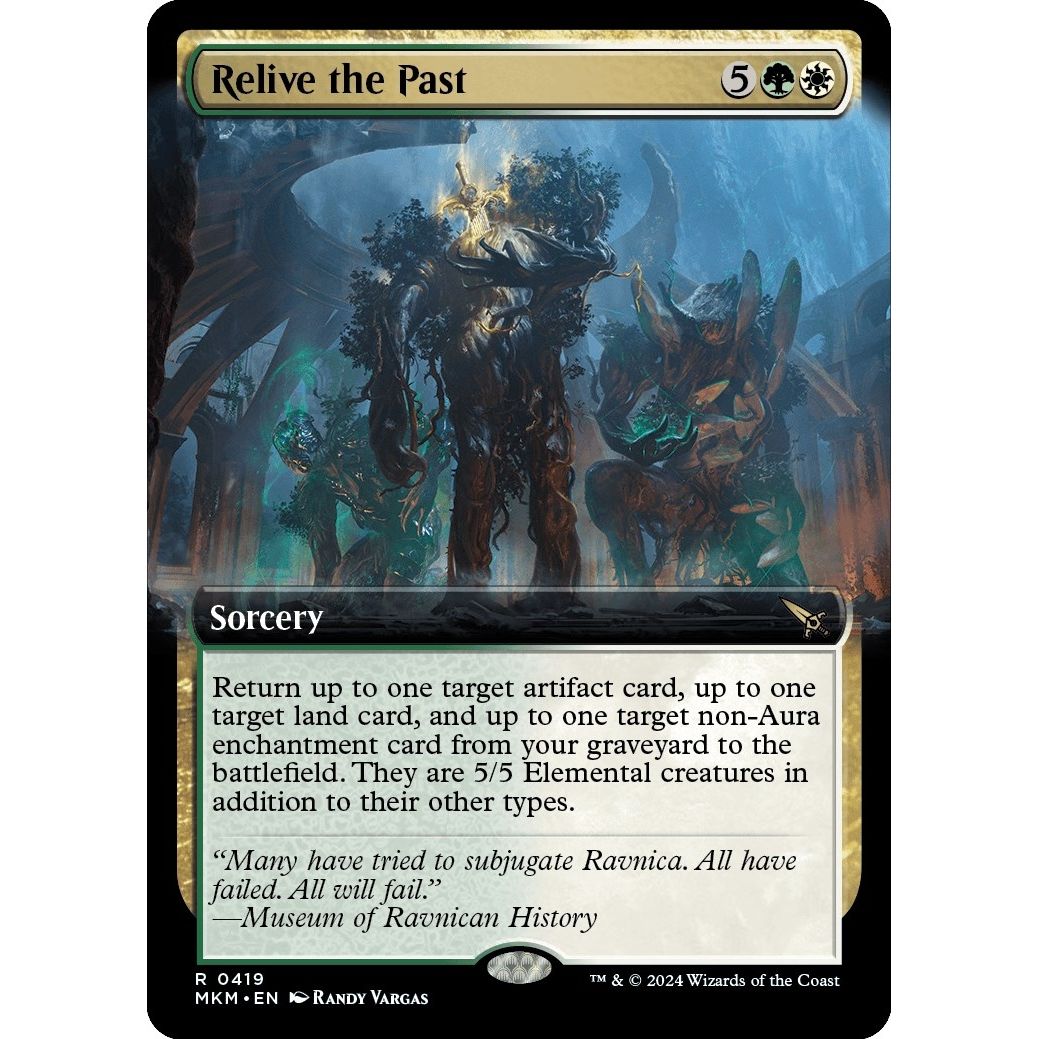 Image for Relive the Past (Extended Art) (419) (MKM) - Magic: The Gathering