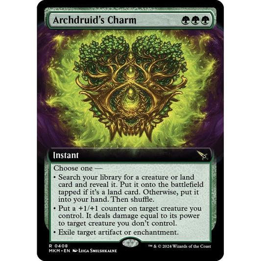 Image for Archdruid's Charm (Extended Art) (408) (MKM) - Magic: The Gathering