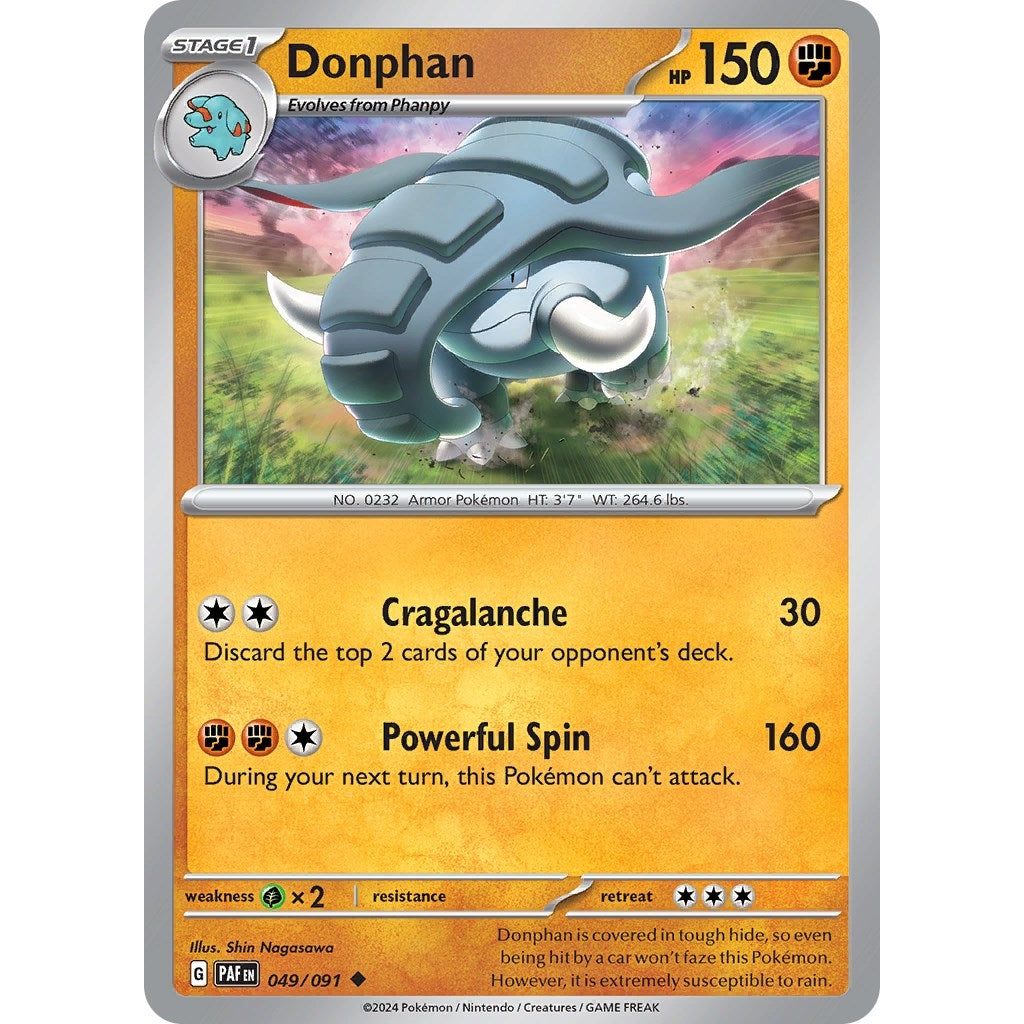 Image for Donphan (049/091) (PAF) - Pokemon