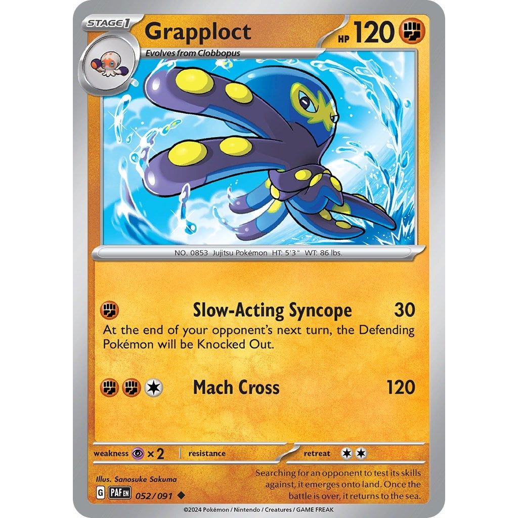 Image for Grapploct (052/091) (PAF) - Pokemon