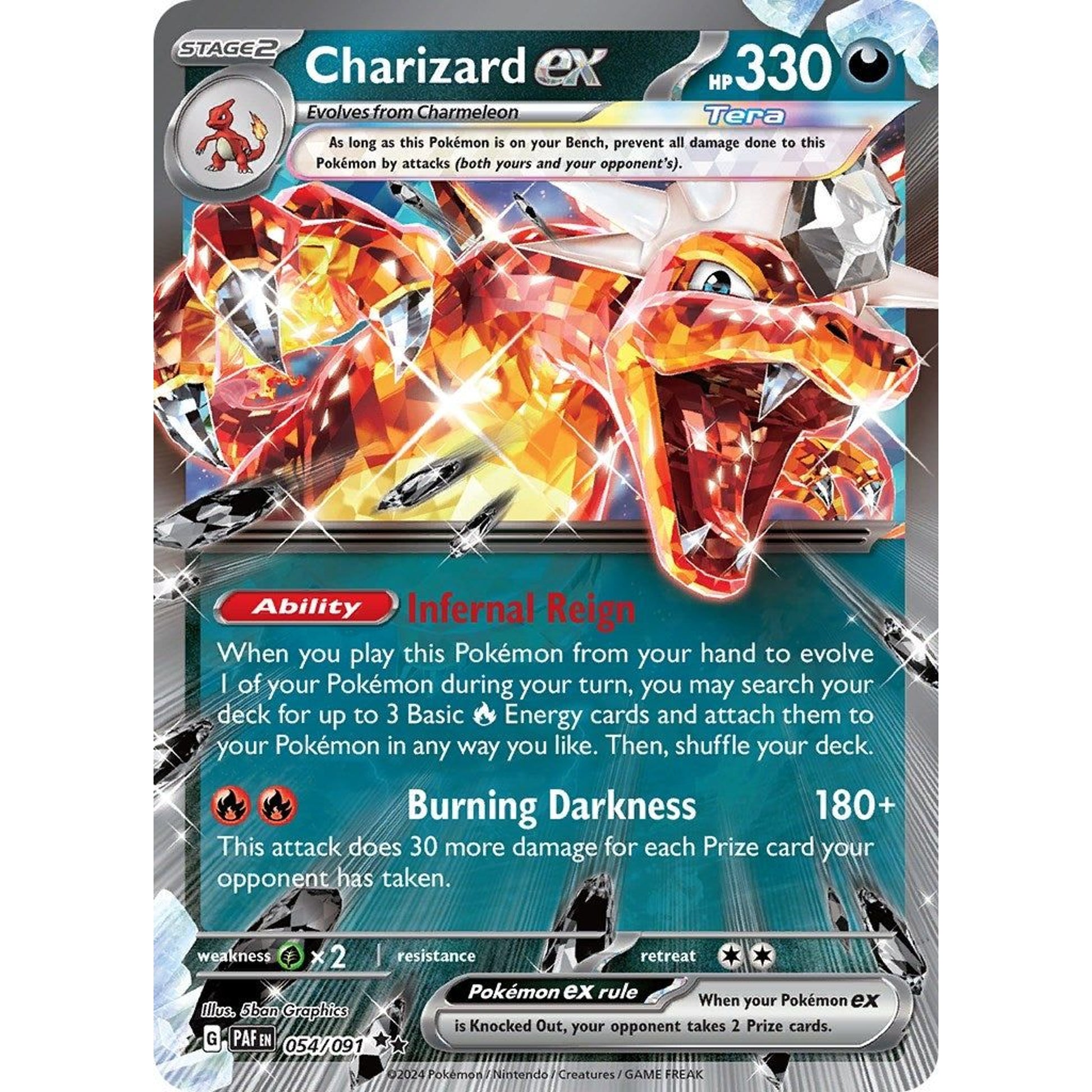 Image for Charizard ex (054/091) (PAF) - Pokemon
