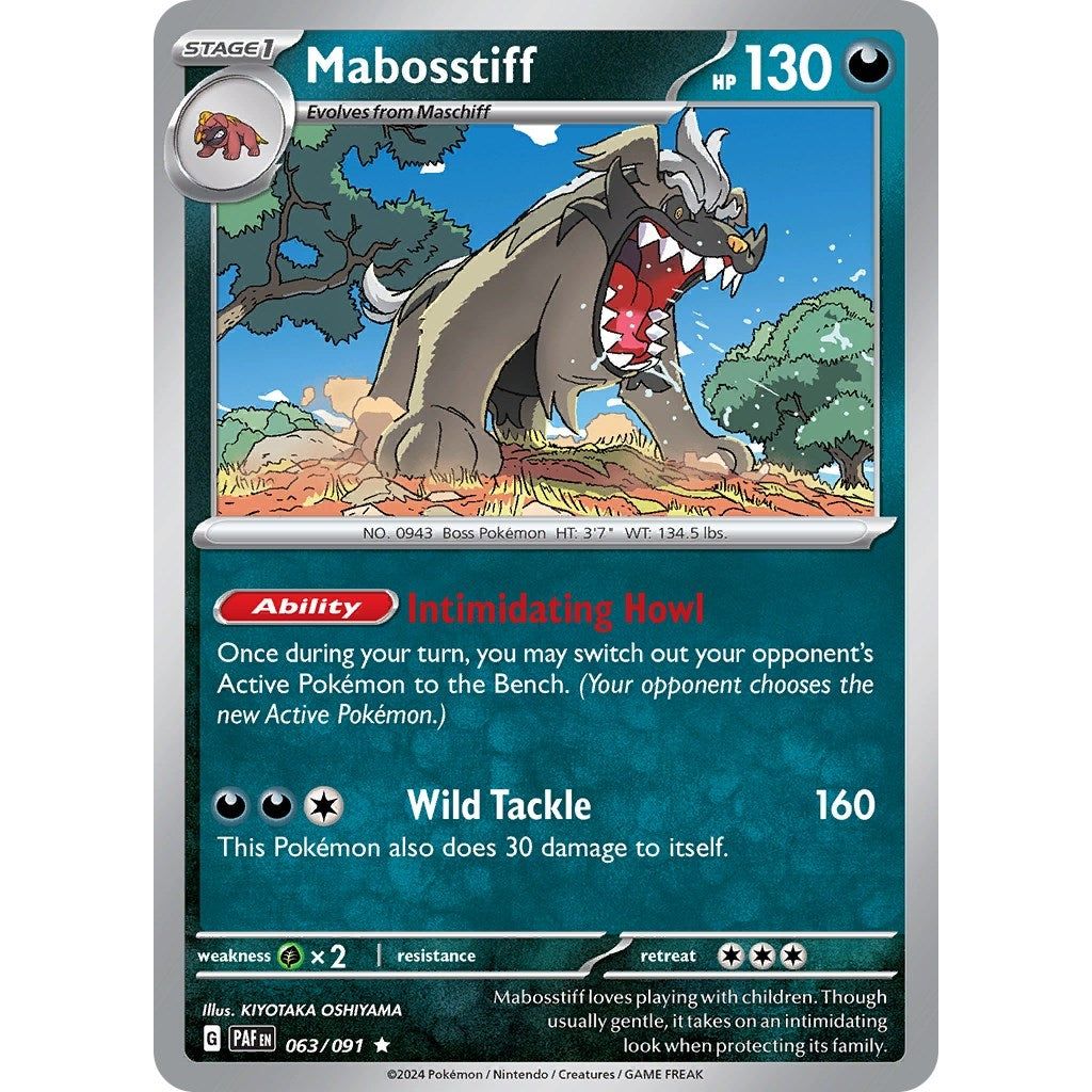 Image for Mabosstiff (063/091) (PAF) - Pokemon