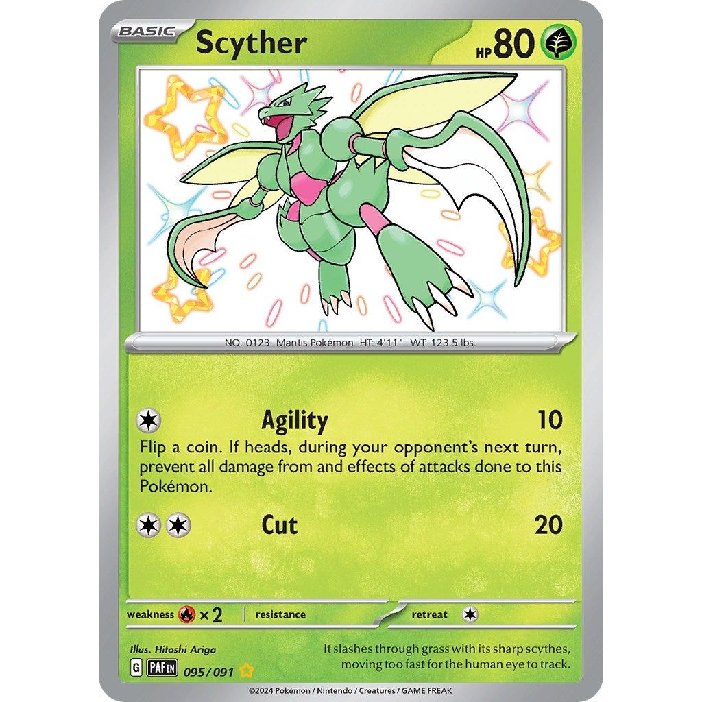 Image for Scyther (095/091) (PAF) - Pokemon
