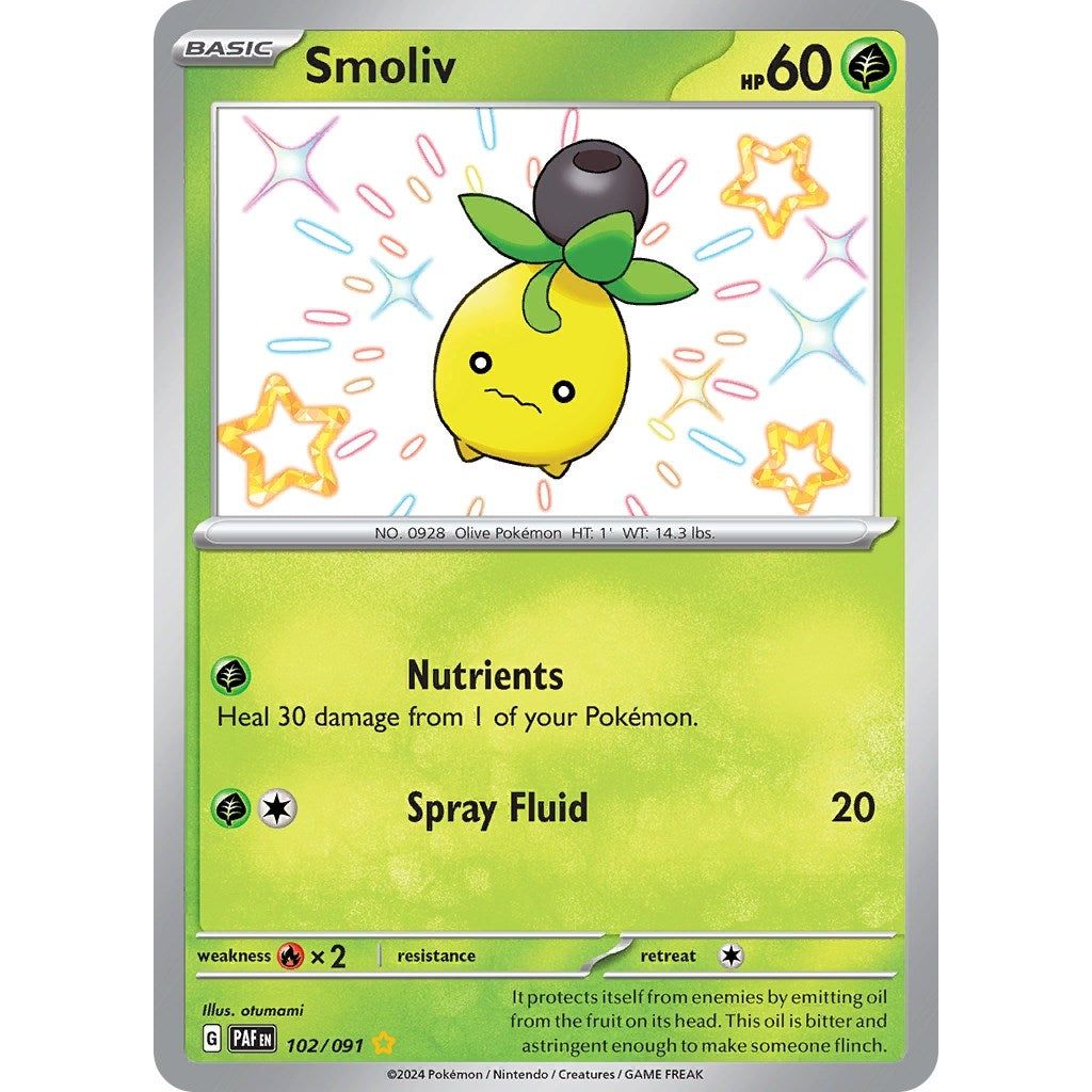 Image for Smoliv (102/091) (PAF) - Pokemon