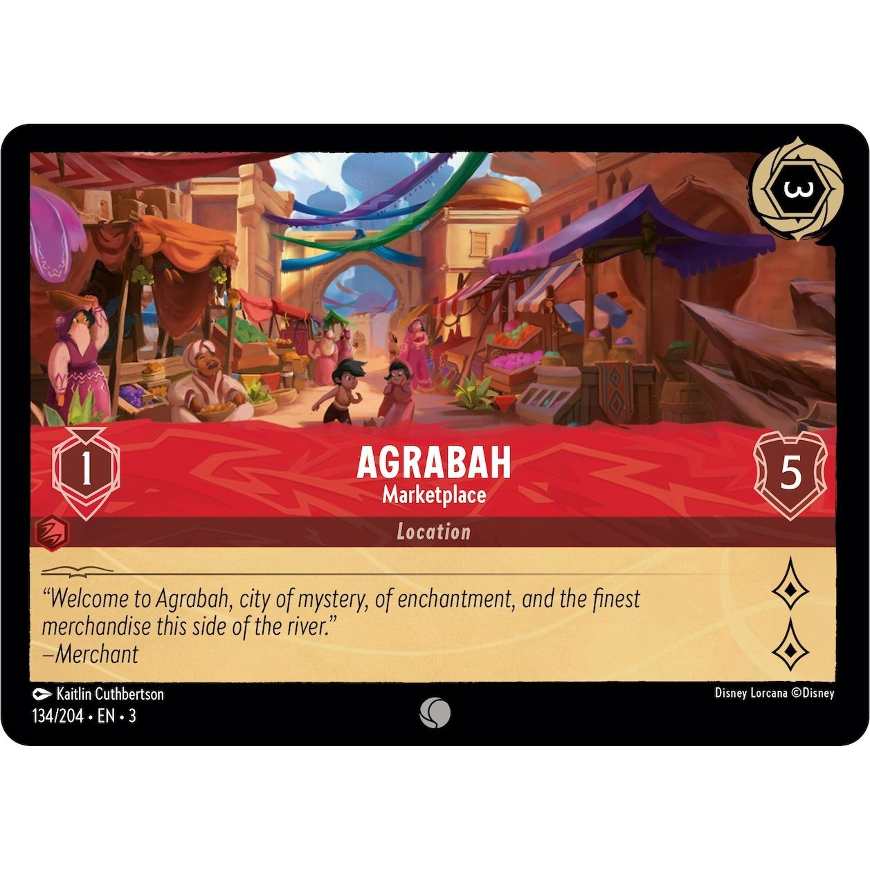 Image for Agrabah - Marketplace (134/204) (3) - Disney Lorcana