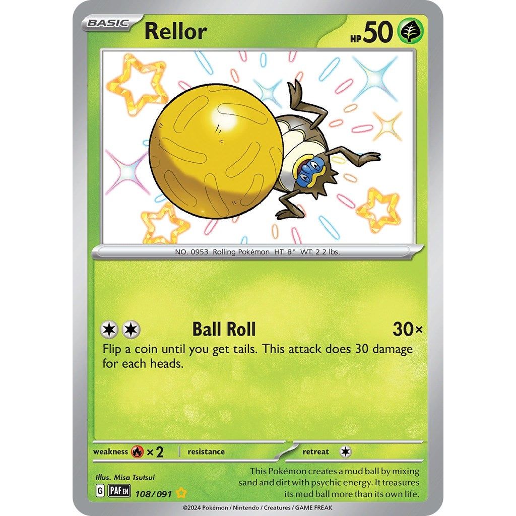 Image for Rellor (108/091) (PAF) - Pokemon