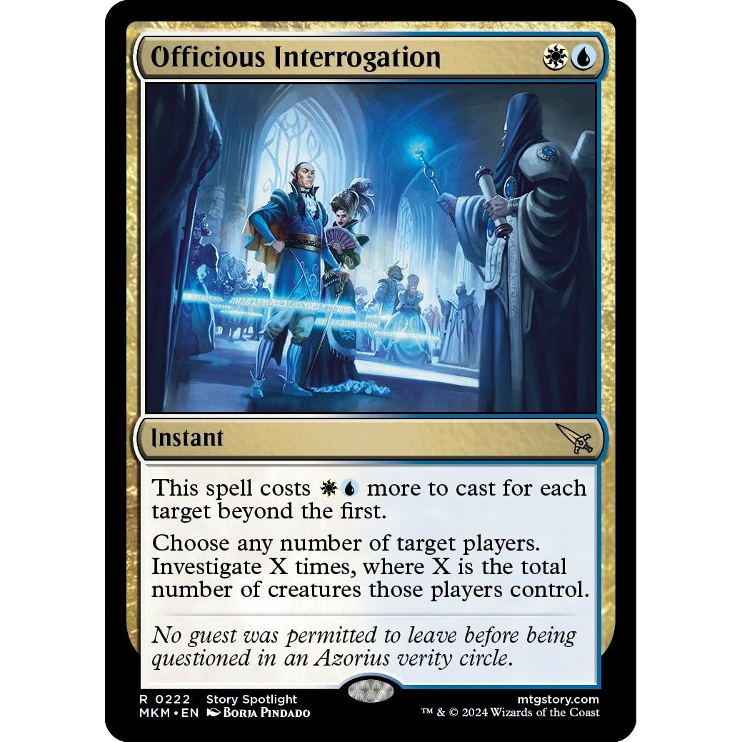 Image for Officious Interrogation (222) (MKM) - Magic: The Gathering
