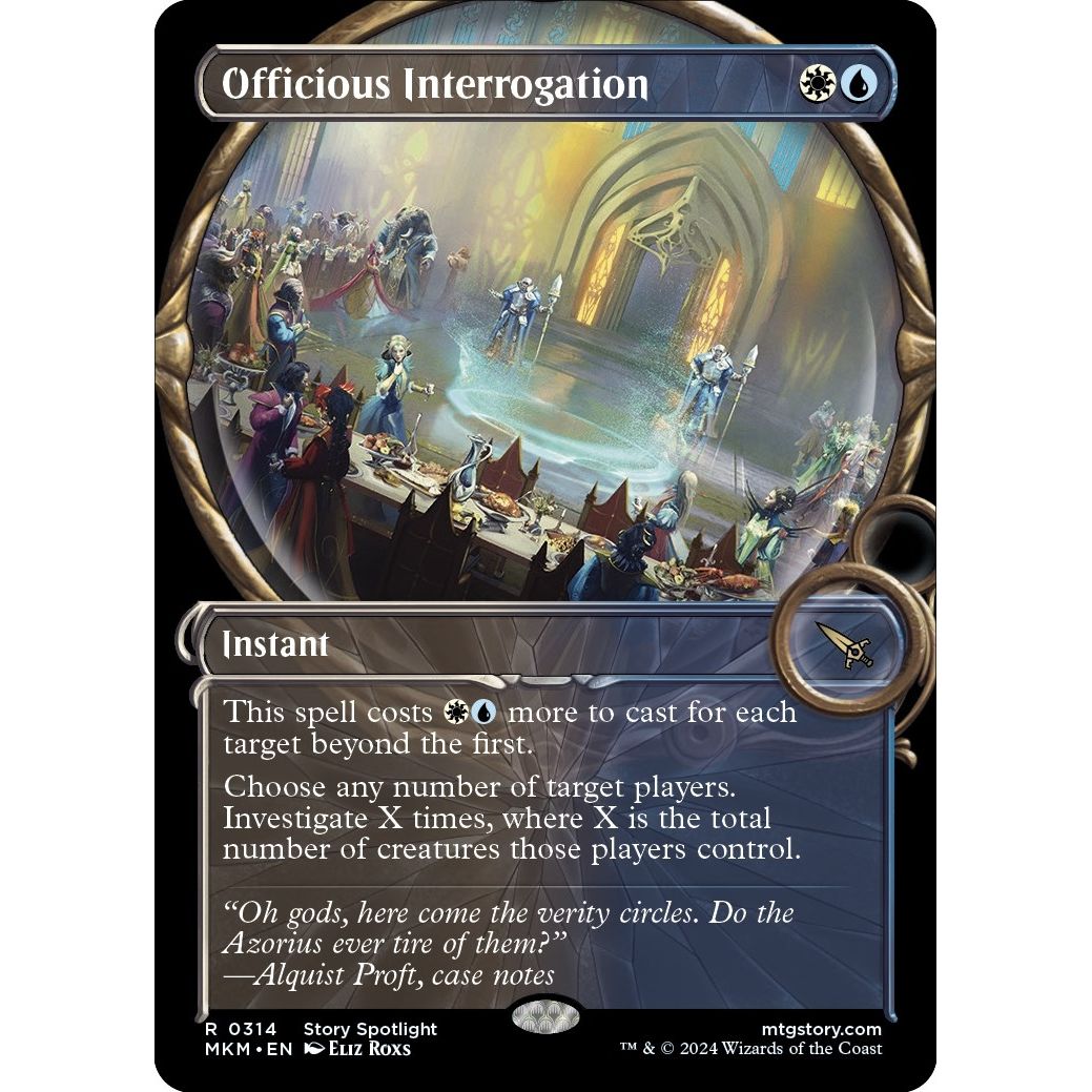 Image for Officious Interrogation (Showcase) (314) (MKM) - Magic: The Gathering