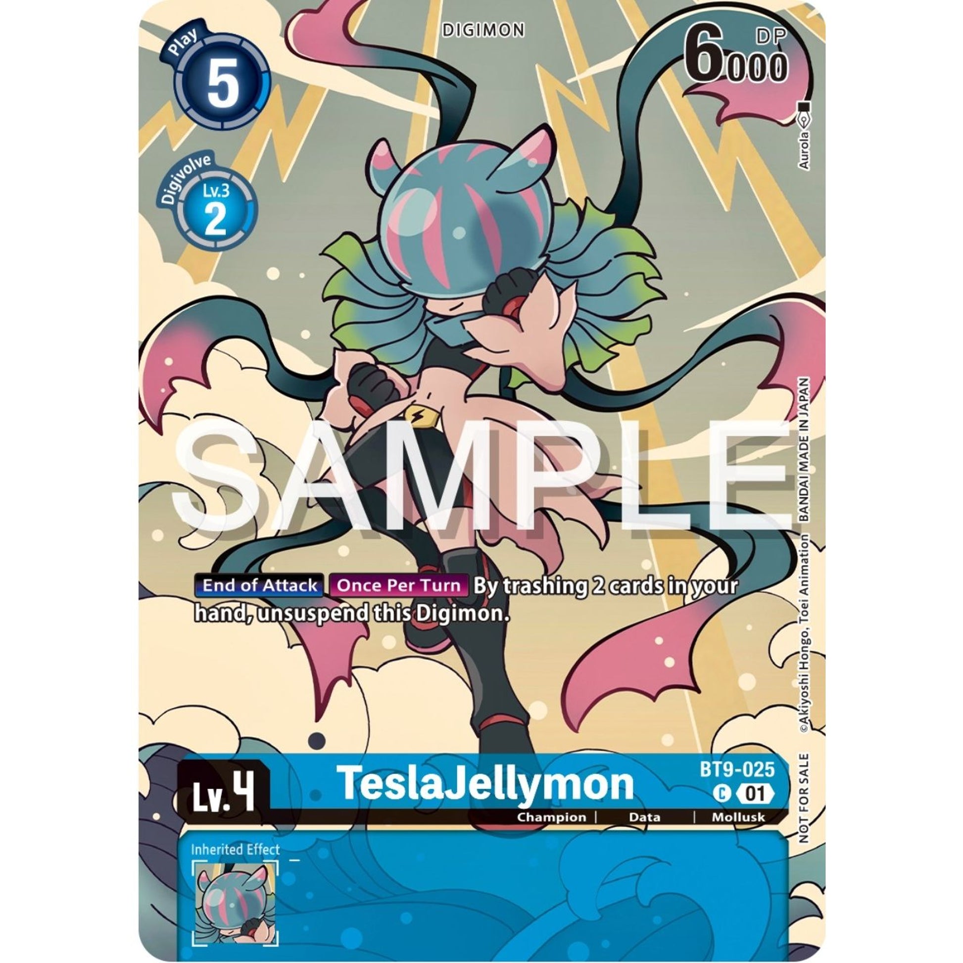 Image for TeslaJellymon (Digimon Illustration Competition Pack 2023) (BT9-025 C) (BT09) - Digimon Card Game
