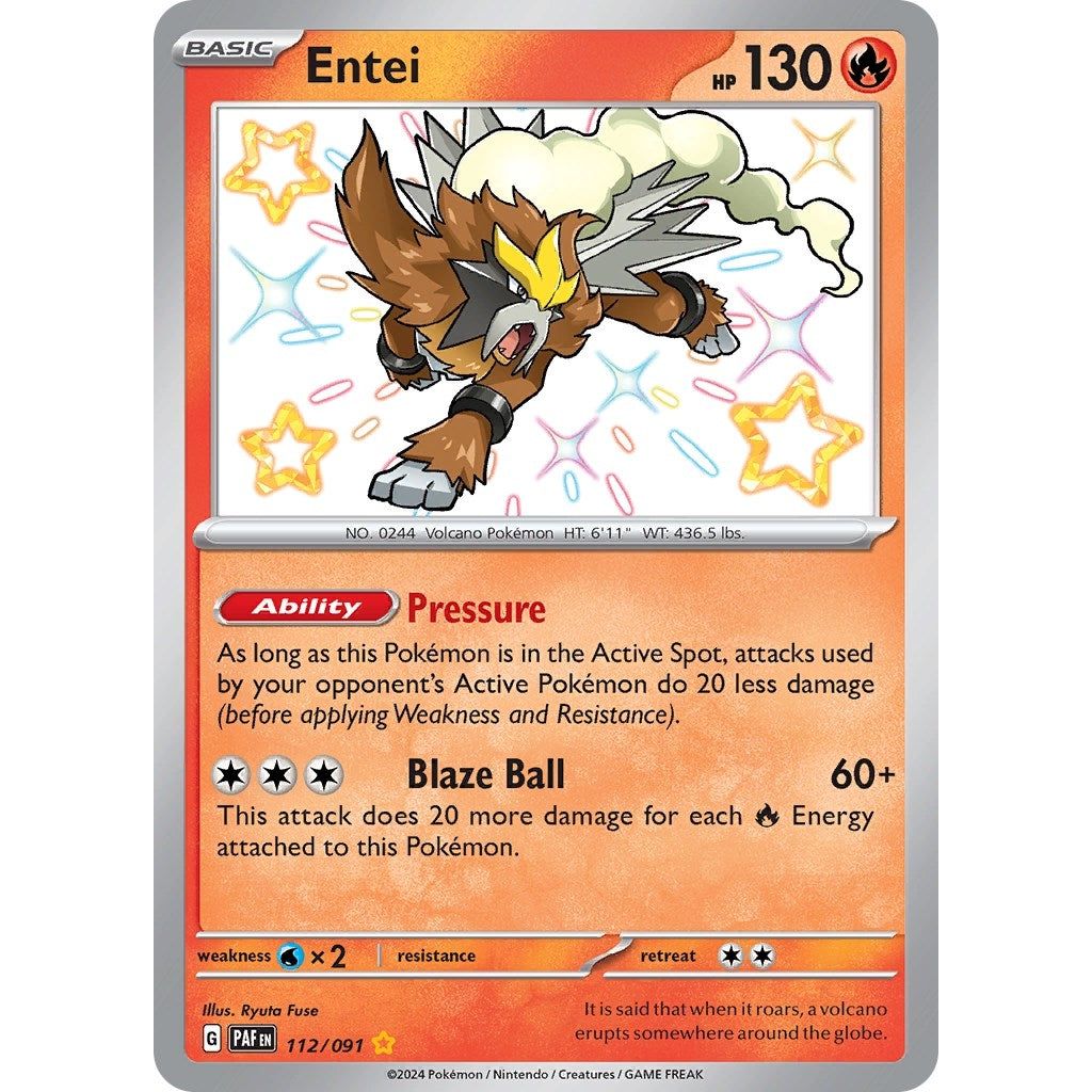 Image for Entei (112/091) (PAF) - Pokemon