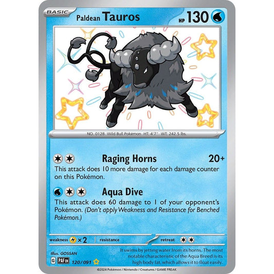 Image for Paldean Tauros (120/091) (PAF) - Pokemon