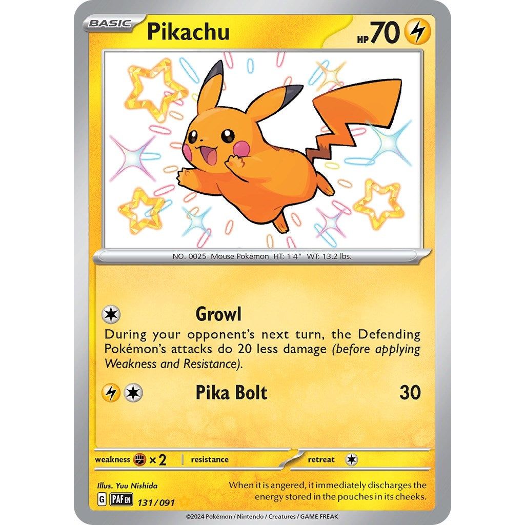 Image for Pikachu (131/091) (PAF) - Pokemon