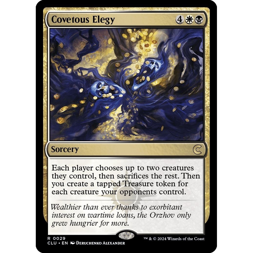 Image for Covetous Elegy (29) (CLU) - Magic: The Gathering