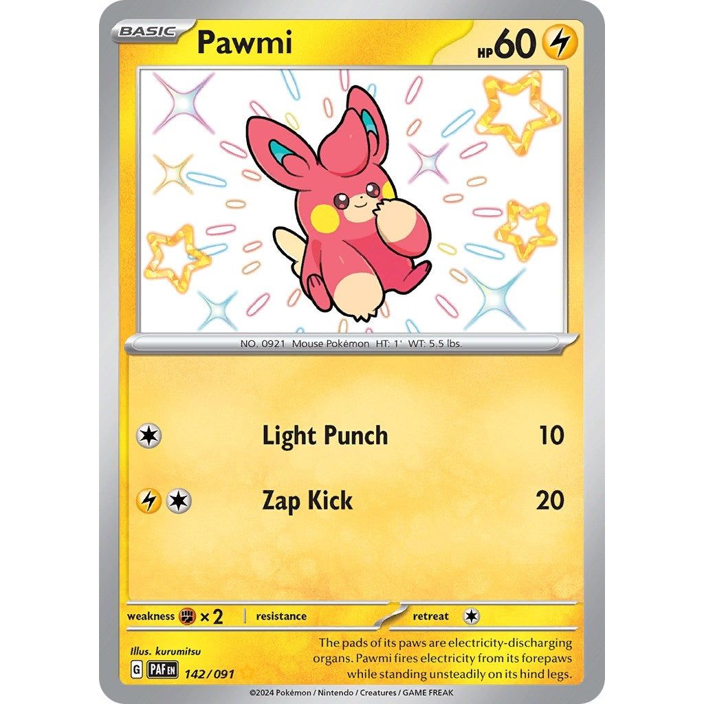 Image for Pawmi (142/091) (PAF) - Pokemon