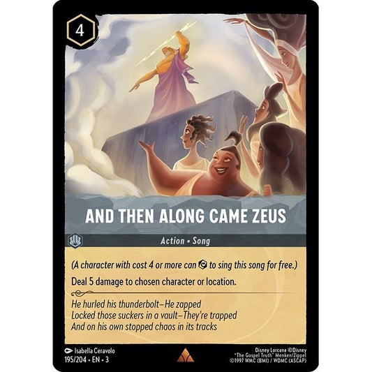 Image for And Then Along Came Zeus (195/204) (3) - Disney Lorcana