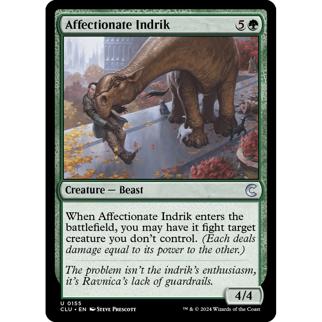 Image for Affectionate Indrik (155) (CLU) - Magic: The Gathering