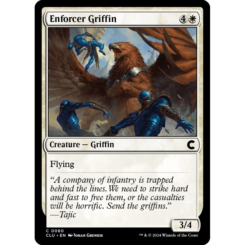 Image for Enforcer Griffin (60) (CLU) - Magic: The Gathering