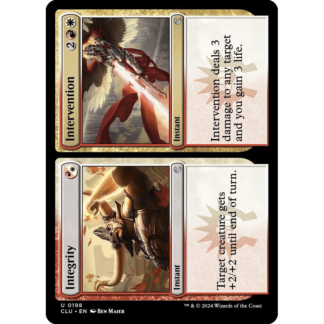 Image for Integrity // Intervention (198) (CLU) - Magic: The Gathering