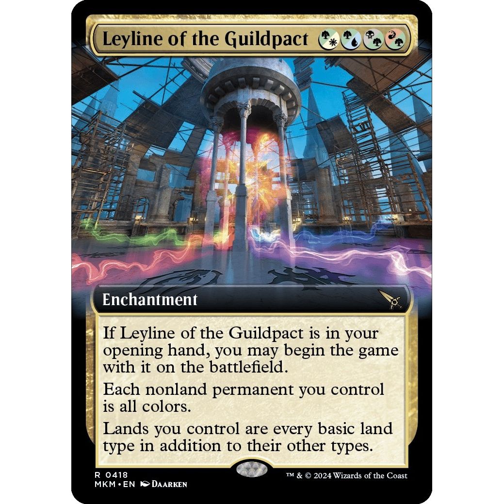 Image for Leyline of the Guildpact (Extended Art) (418) (MKM) - Magic: The Gathering