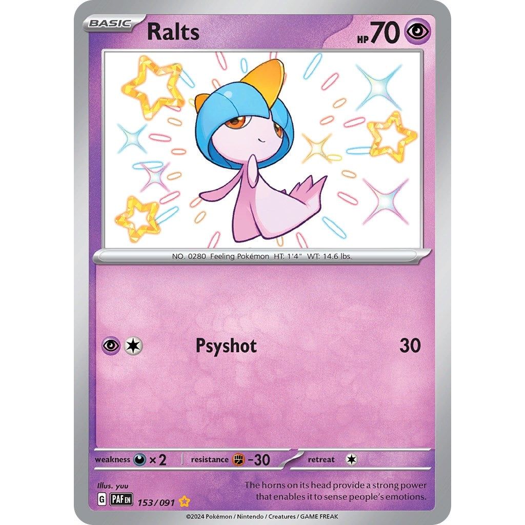 Image for Ralts (153/091) (PAF) - Pokemon