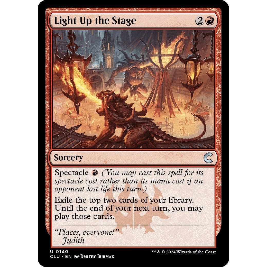 Image for Light Up the Stage (140) (CLU) - Magic: The Gathering