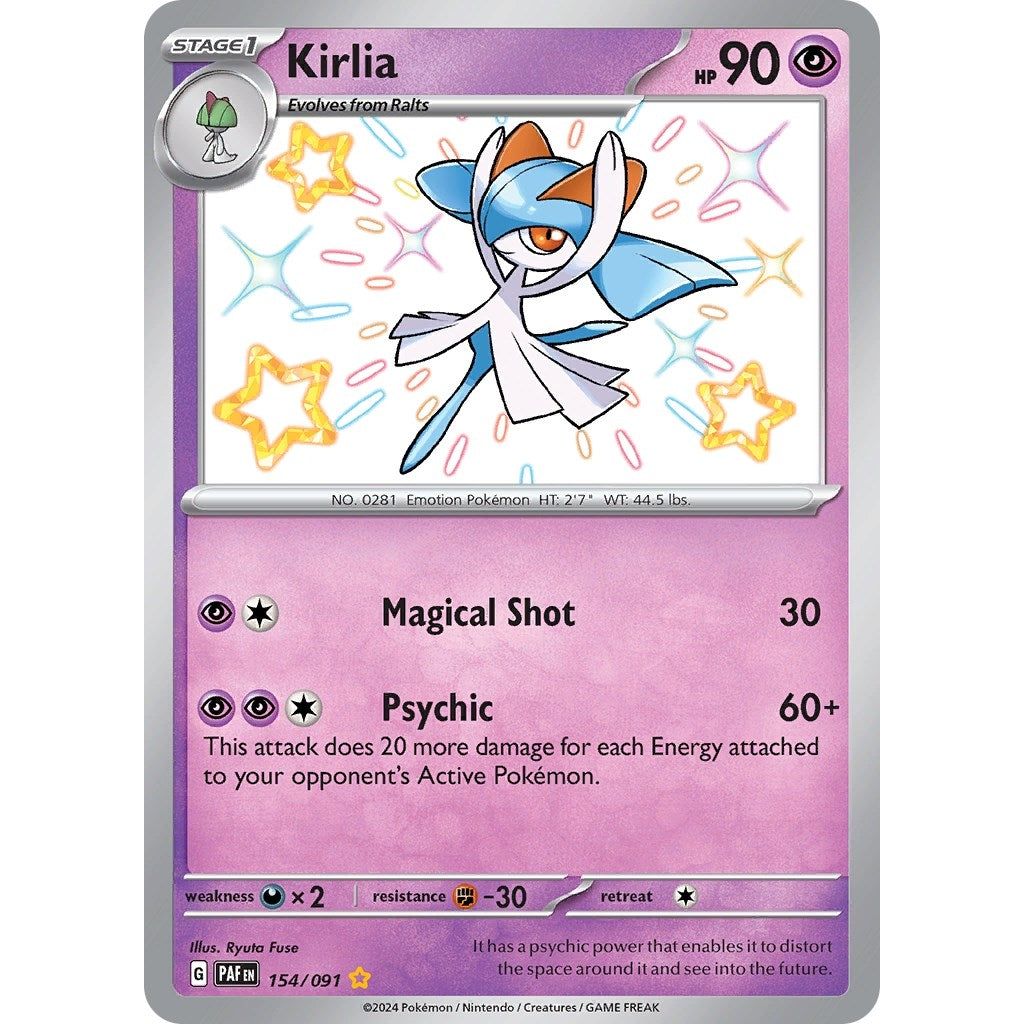 Image for Kirlia (154/091) (PAF) - Pokemon