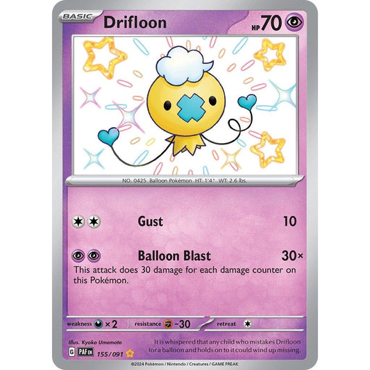 Image for Drifloon (155/091) (PAF) - Pokemon