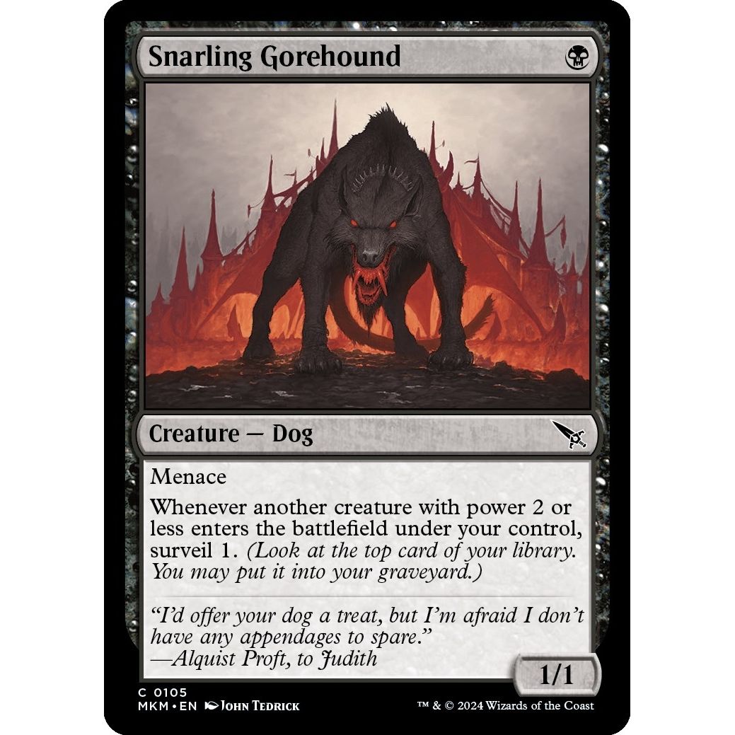 Image for Snarling Gorehound (105) (MKM) - Magic: The Gathering